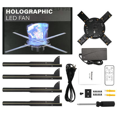 Ventilatore LED pubblicitario olografico 3D con controllo Wifi e immagini rotanti all'avanguardia
