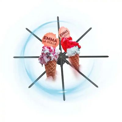 Supermercati Contenuto caricare APP 75x2 Wifi ologramma LED Ventilatore per proiezione di ologrammi 3D