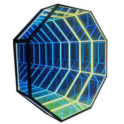 Spazio di trasformazione a scacchi personalizzato 3D Neon Abyssal Mirrors con colori personalizzabili