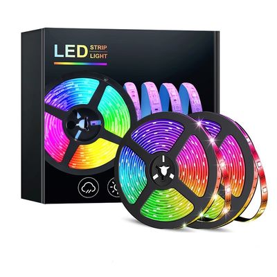 Controllato da WiFi RGBW LED Strip Light 5m 10m 50m 12V 24V 5050 Cambiamento di colore multicolore
