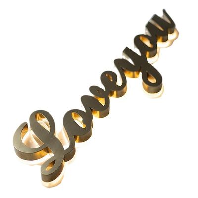 OEM Outlet Acrilico Front e Back LED caratteri luminosi per il cartello pubblicitario