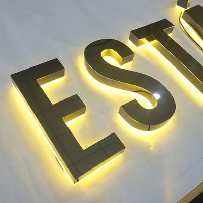OEM Outlet Acrilico Front e Back LED caratteri luminosi per il cartello pubblicitario