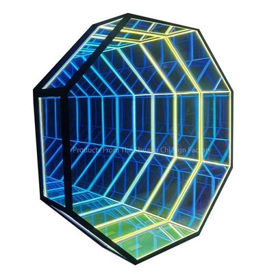 Colore Led 3D Neon Wall Infinity Mirror Tunnel per la decorazione della casa