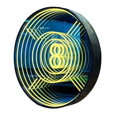 Colore Led 3D Neon Wall Infinity Mirror Tunnel per la decorazione della casa