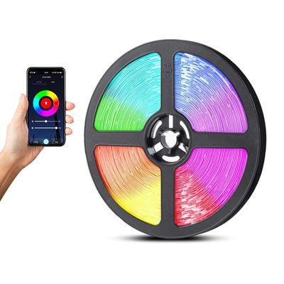 3- 180LEDS 10M TUYA WIFI Controllo 24 chiavi IR remoto Sincronizzazione musicale Alexa Assistente Google Compatibile RGB 5050 Led Strip Light