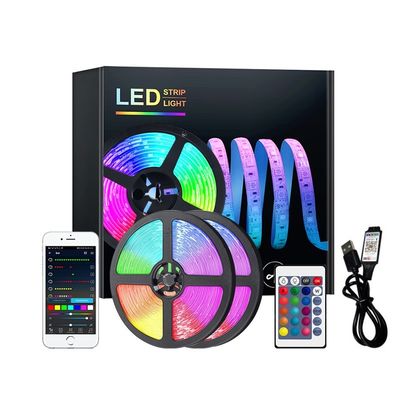 Servizio di soluzioni di illuminazione 30 metri 12V Bluetooth LED Strip Light con 5050 RGB RGBIC