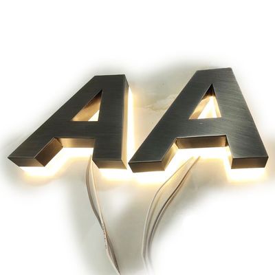 Strisce acrilica a LED in acciaio inossidabile caratteri luminosi per cartelloni pubblicitari esterni