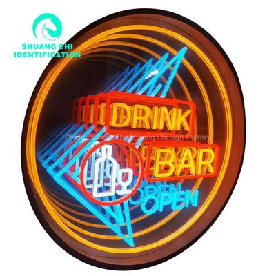 Affordable LED Neon Mirror Wall Art con tocco giocoso e altre fonti di luce