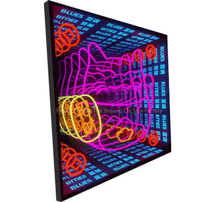 Affordable LED Neon Mirror Wall Art con tocco giocoso e altre fonti di luce