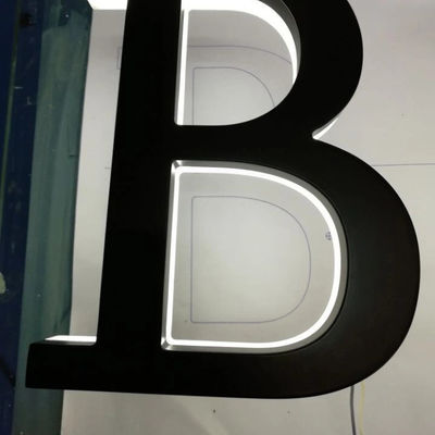 Segno retroilluminato in acciaio inossidabile Display di lettere 3D personalizzabile per loghi di aziende elettroniche