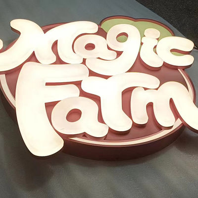 Segno retroilluminato in acciaio inossidabile Display di lettere 3D personalizzabile per loghi di aziende elettroniche