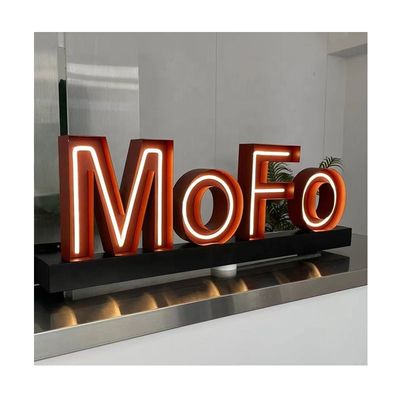 3D Letter Metal retroilluminato Illuminato Sign Led Light Letters No Quantità minima di ordine