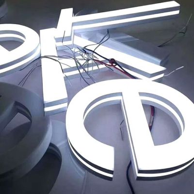 3D Letter Metal retroilluminato Illuminato Sign Led Light Letters No Quantità minima di ordine