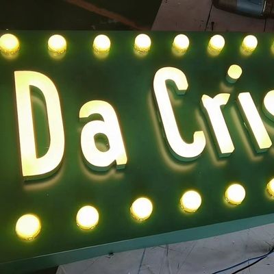 3D Letter Metal retroilluminato Illuminato Sign Led Light Letters No Quantità minima di ordine