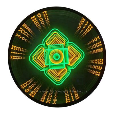 Specchi Neon Abyss Perfect Focal Point Custom Neon Infinity Mirror con supporto a sfumatura