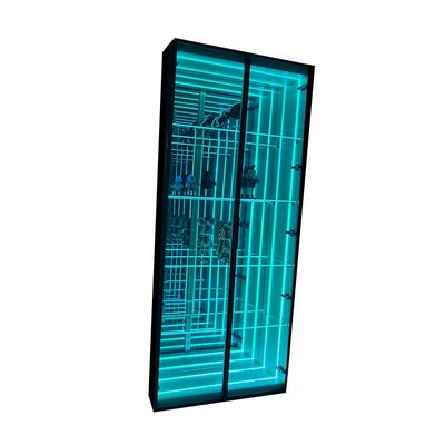 Decorazione di eventi di matrimonio Neon in vetro a LED con custodia di visualizzazione a specchio in DC12V/AC110-220V
