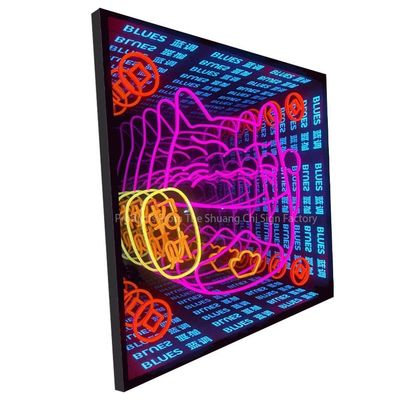 Specchi Neon Abyss Perfect Focal Point Custom Neon Infinity Mirror con supporto a sfumatura