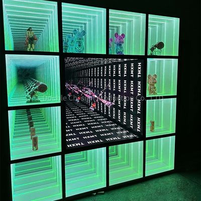 Home Azienda Abyss Mirror Neon Glow Display Cabinet Voltaggio DC12V/AC110-220V