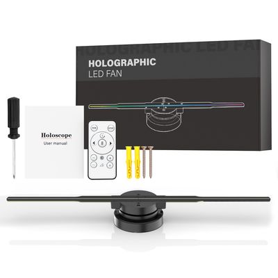 Grande proiettore olografico 3D da 180 cm con 4 lame 1.692mm pixel pitch Wifi App Control