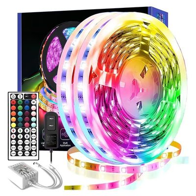 5050 RGB Cambio colore Sincronizzazione musicale Ambiente Bluetooth Smart Strip Light per la decorazione
