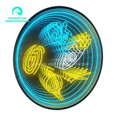 Artigianato di specchi a neon acrilici per interni Una perfetta combinazione di arte e precisione