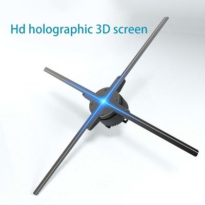 Ventilatore di visualizzazione olografica 3D con LED, tempo di risposta di 24 ore e angolo di visione di 176°