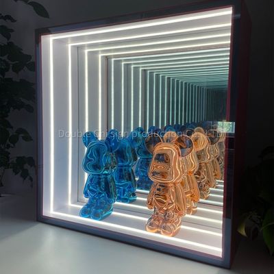 Indoor Outdoor hanging wall led cambiamento di colore luce decorativa abisso specchio infinito display armadio specchio