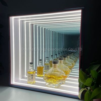 Indoor Outdoor hanging wall led cambiamento di colore luce decorativa abisso specchio infinito display armadio specchio