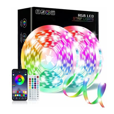 Bluetooth Switch Mode 5050 SMD 220V 110V 100m Camera Smart Flessibile LED Light Bar Ignifuga RGB LED Strip Light