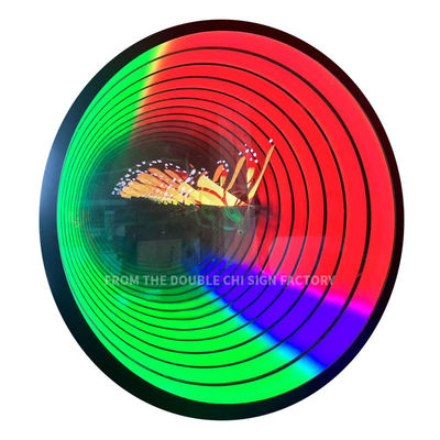 Segno di lettera di galleria a LED in vetro con effetto specchio infinito e tensione DC12V/AC110-220V