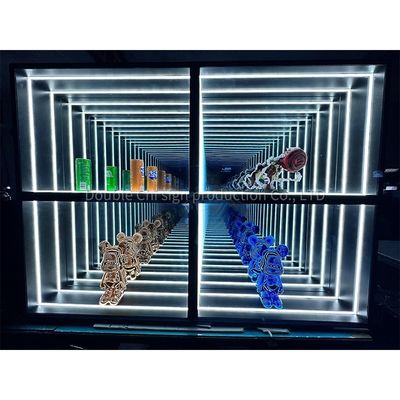 Cassa per il display di luci a specchio a LED per interni ed esterni con spessore personalizzato