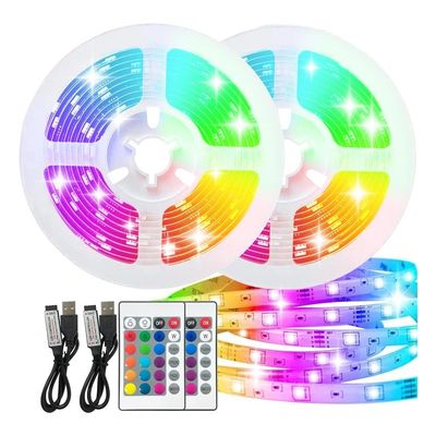 Completo Kit Flex Controllo Vocale Impermeabile Smart RGB LED Strip Light 16,4ft Cambiamento di colore