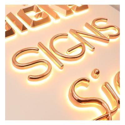 Caratteristiche luminose Luci a lettere a LED per display pubblicitari interni ed esterni