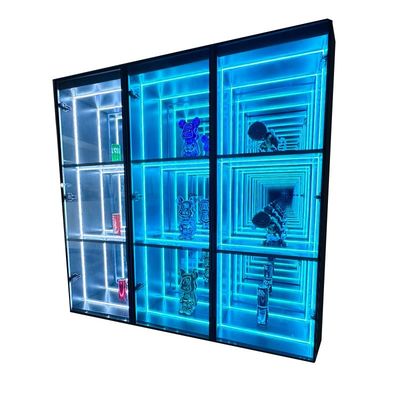 La moda del 2024 taglia personalizzata Lego Wine Collectible Card Infinity Mirror Display Case