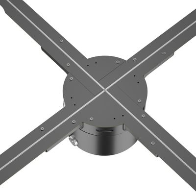 Display olografico HD di 75 cm di controllo cloud 2023 maggior parte degli ambienti interni LED pubblicità Hologram fan