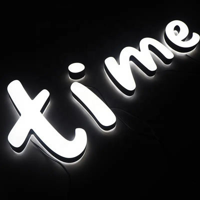 Caratteri luminosi luci di lettere a LED segnale murale per display pubblicitario interno esterno
