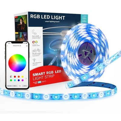 Wifi Smart Multi-Color 5m 12v 5050 RGB LED Strip Light per l'illuminazione domestica personalizzabile