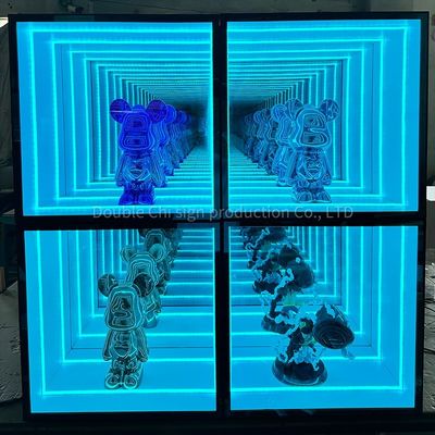 Cassa espositiva per specchi magici con spessore personalizzato e apparecchiature di illuminazione a LED