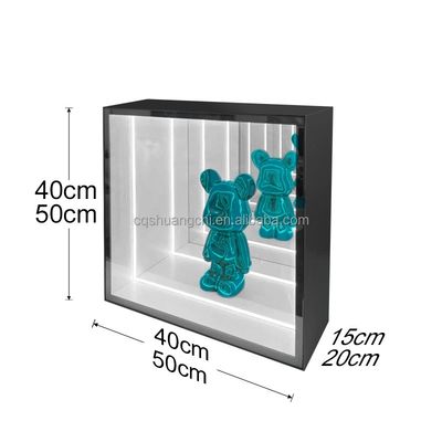 Cassa espositiva per specchi magici con spessore personalizzato e apparecchiature di illuminazione a LED
