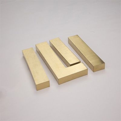 Alta luminosità LED luce in acciaio inossidabile retroilluminato acrilico 3d illuminato Lettera Logo Segno