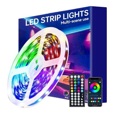 5m/10m LED Kit Musica Sincronizzazione Controllo Voce Google Home Alexa Tuya 5050 RGB LED Strip Lights