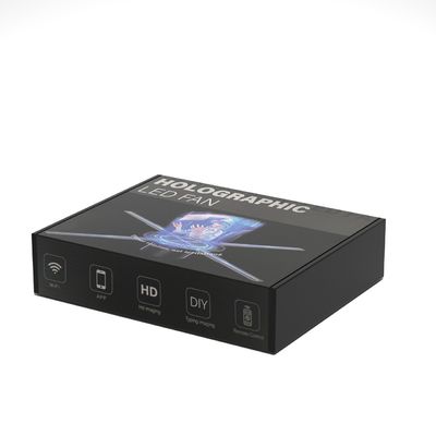 Modello universale 1700cd proiettore ologramma 65cm Luminosità e caricamento contenuti APP