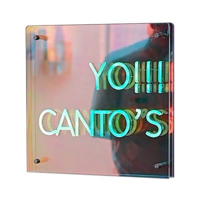 Installazione bulloni a vite fissare specchietto abismo infinito Lettere a LED per cartelloni di negozio