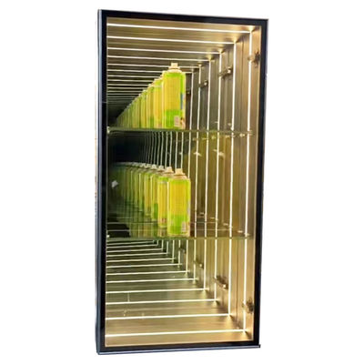 DC12V/AC110-220V Infinity Mirror Display Case per Donut Cake Cookie Dry Bakery Design
