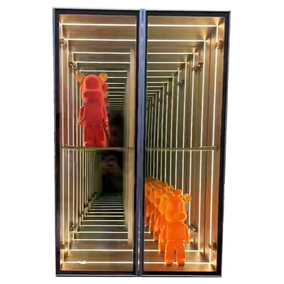 DC12V/AC110-220V Infinity Mirror Display Case per Donut Cake Cookie Dry Bakery Design