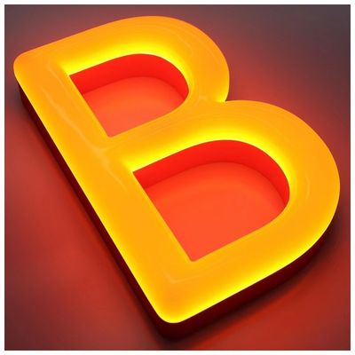 Logo personalizzato caratteri luminosi con acrilico in acciaio inossidabile LED striscia illuminazione