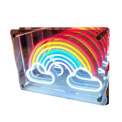 Mini carattere luminoso 3D cartelloni pubblicitari specchio infinito Lettere LED con canale wireless