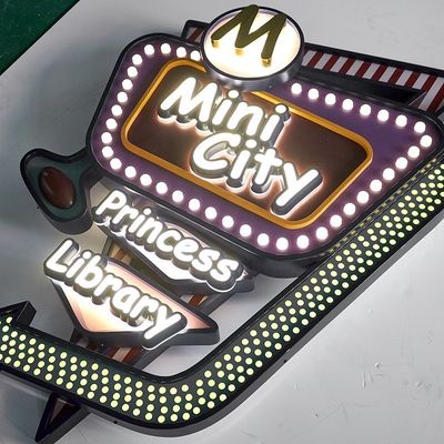 Display pubblicitario LED Light Box Sign con tensione di ingresso 12V e caratteri luminosi