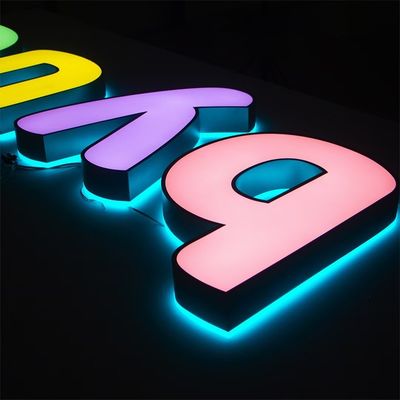 Display pubblicitario LED Light Box Sign con tensione di ingresso 12V e caratteri luminosi