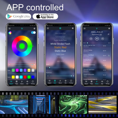 Soluzione per l'illuminazione alberghiera Rgbic LED Strip con 30/60/90/120/144 LED e Smart WIFI RGB APP